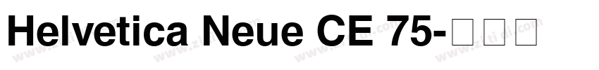 Helvetica Neue CE 75字体转换